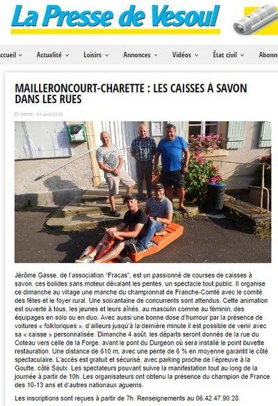 Cas presse 2019