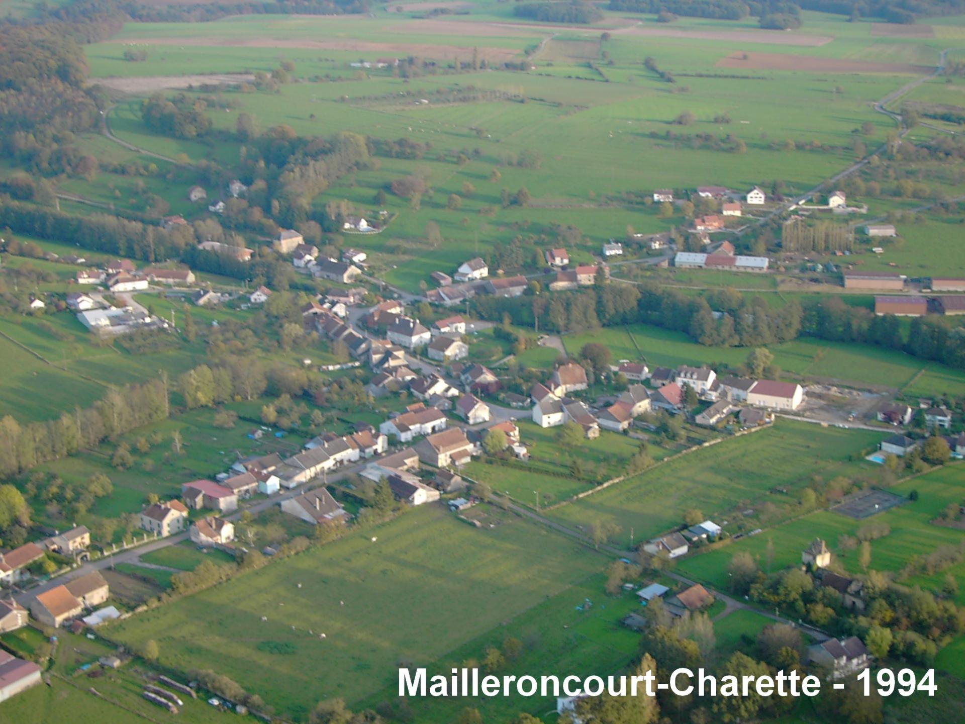 Mailleroncourt charette vue aerienne 1994