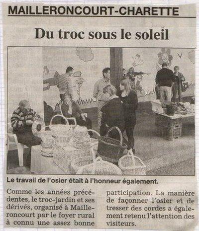 Troc plante presse 2009